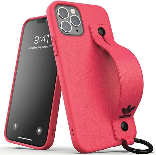 Mbështjellës Adidas OR Hand Strap Case për iPhone 12/12 Pro, rozë