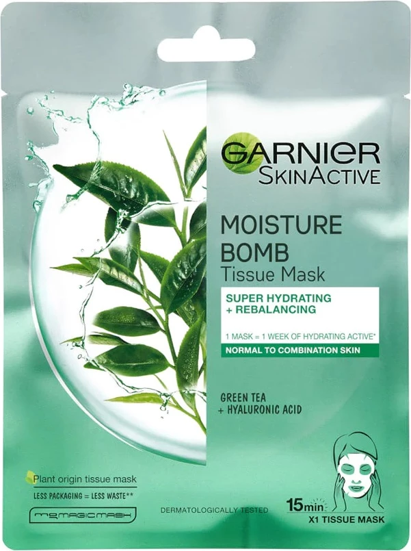 Maskë për fytyrë Garnier Skin Naturals Hydra Bomb 28 gr