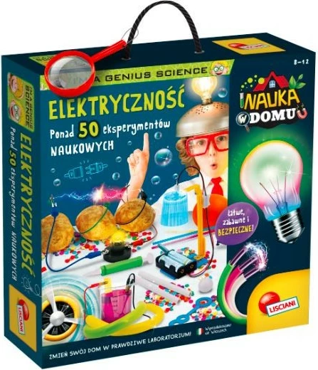 Set edukativ Lisciani I'm A Genius, eksperimente elektrike, 50+ eksperimente, për fëmijë