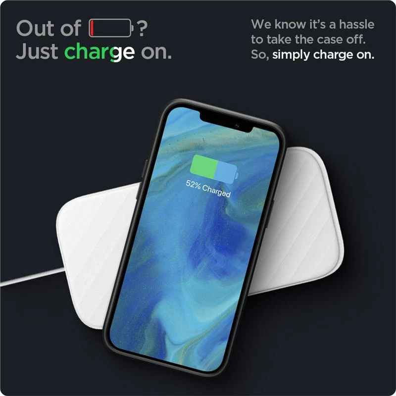 Mbështjellës Spigen Liquid Air për iPhone 12 / iPhone 12 Pro, Mat Zi