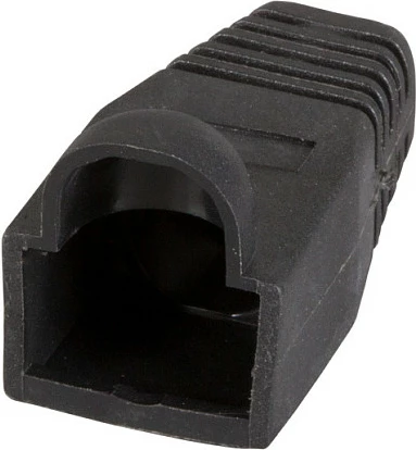 Mbrojtëse konektori RJ45 EFB Elektronik, boot kundër përkuljes me mbrojtje kapëse, 100 copë, e zezë