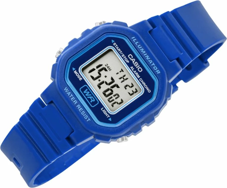 Orë dore unisex Casio LA-20WH-2AEF, kaltër, me kuti