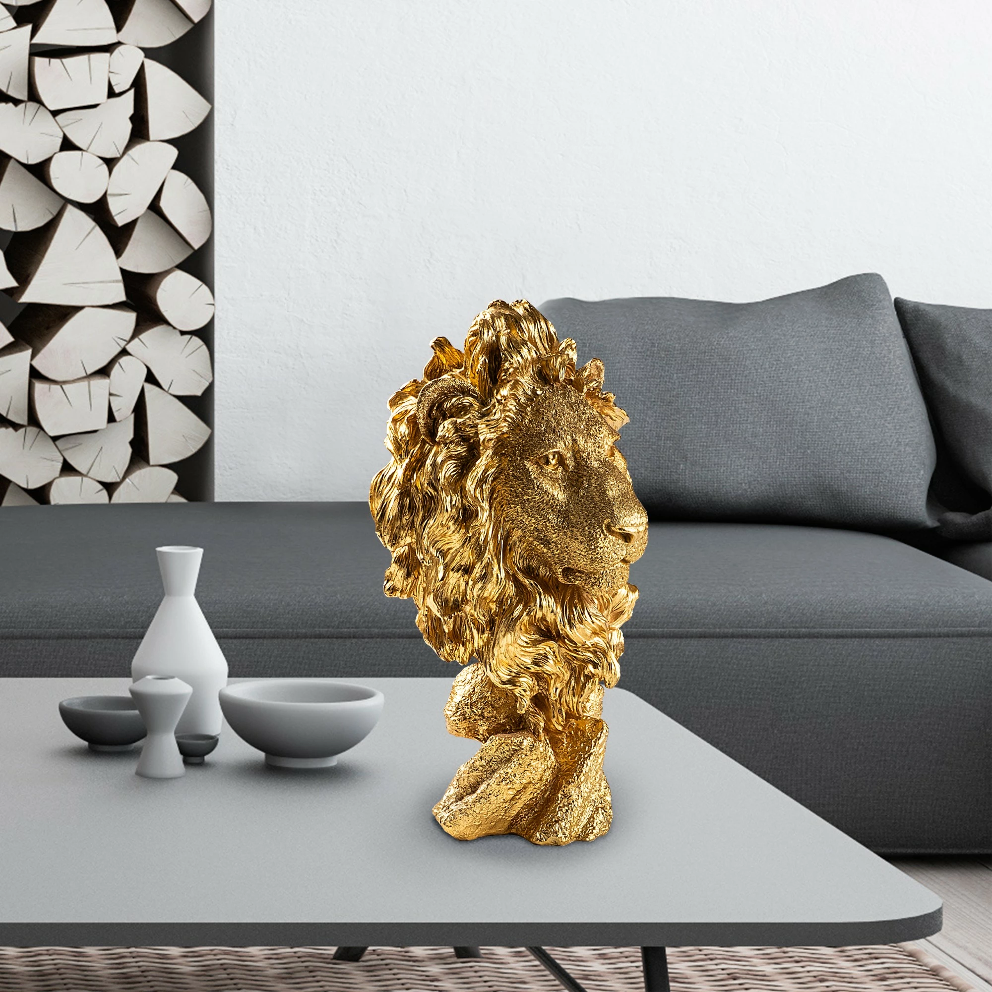 Objekt dekorativ luan, ngjyrë ari, Aberto Design