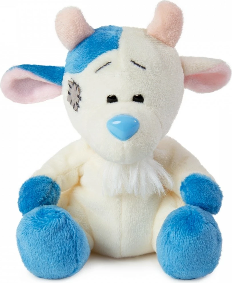 Maskotë pelushi My Blue Nose Friends Kid Maverick, 10 cm, Krem & Blu