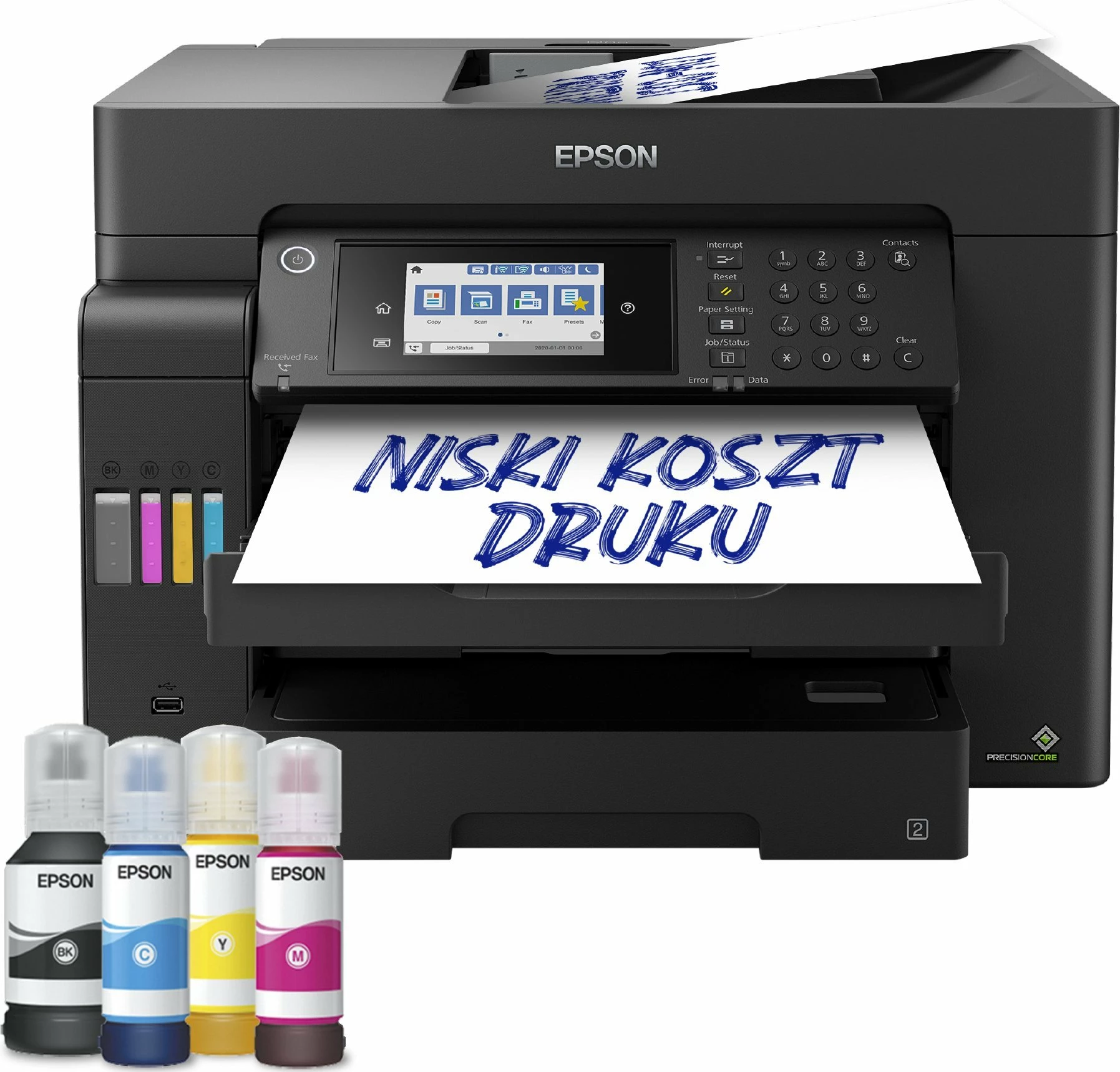 Printer multifunksional Epson EcoTank L15160 (C11CH71402) A3+ Wi-Fi Duplex ADF, i zi