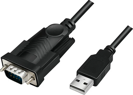 Kabllo USB LogiLink USB 2.0 në DB9 Serial (RS-232), 1.5 m, e zezë