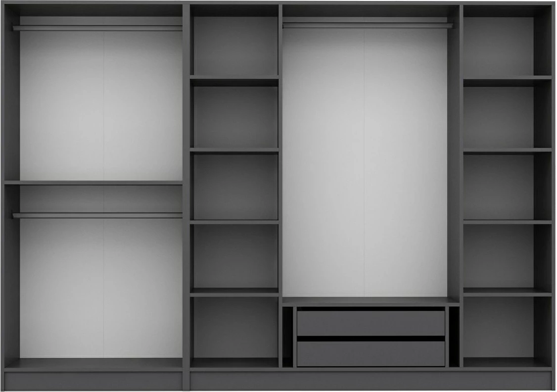 Dollap Skye Decor, ngjyrë antracit, 270x210x52cm