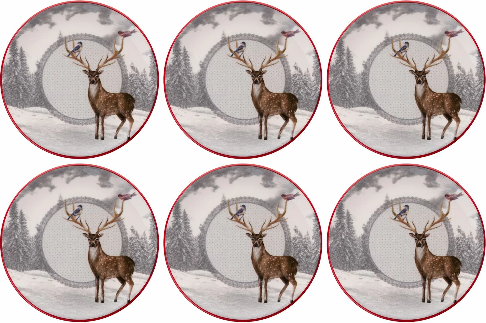 Set pjatash ëmbëlsirash (6 copë), Hermia Concept, Ylbtat8