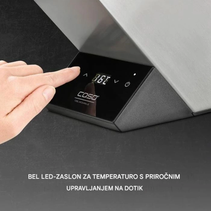 Ftohës shishe vere CASO WineCase One (MPN 614) 5-18°C, 1 shishe, e zezë/argjendtë