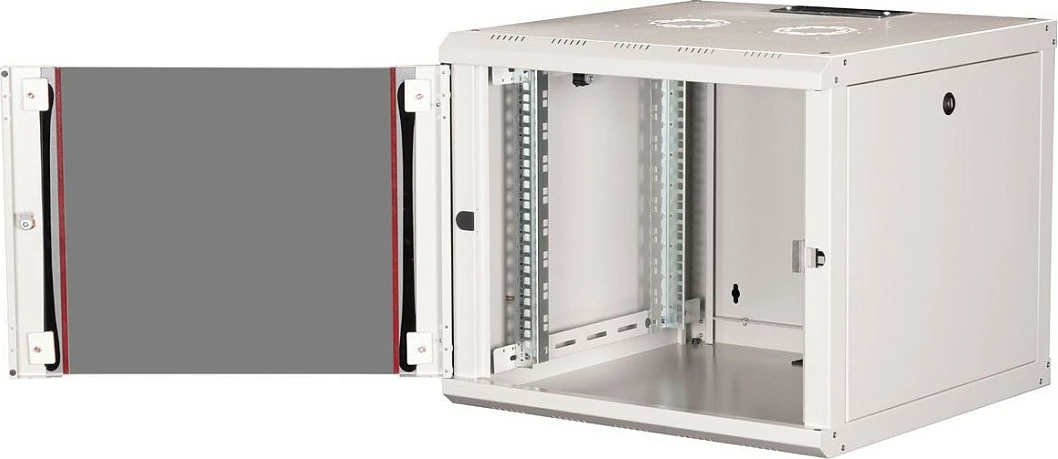 Kabinet muri ROLINE Pro, 19 inç, 9U, 600x600 mm, derë xhami, gri
