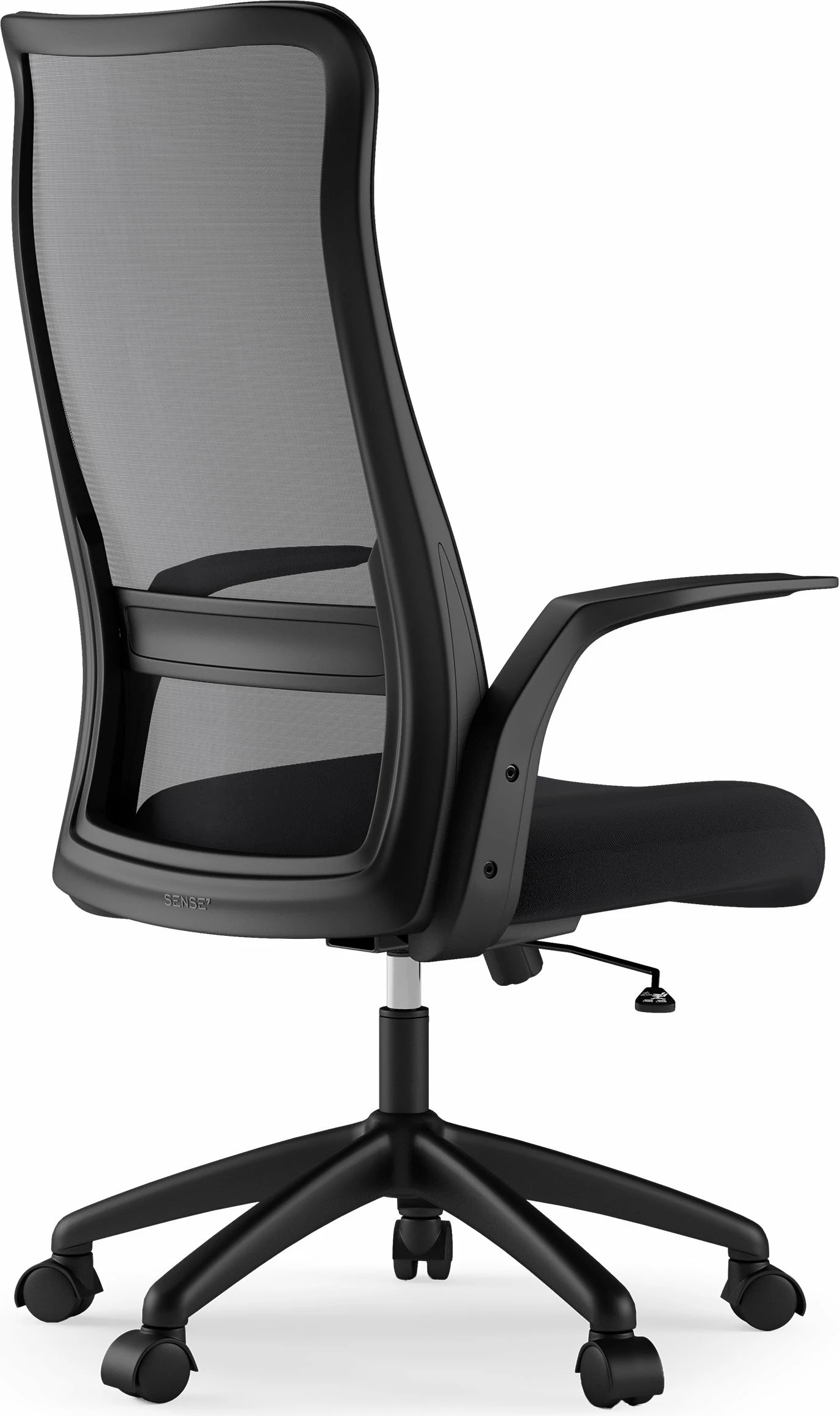 Karrige zyre SENSE7 Juno, rrotulla, mekanizëm Tilt, rrjetë mesh, deri 130 kg, e zezë