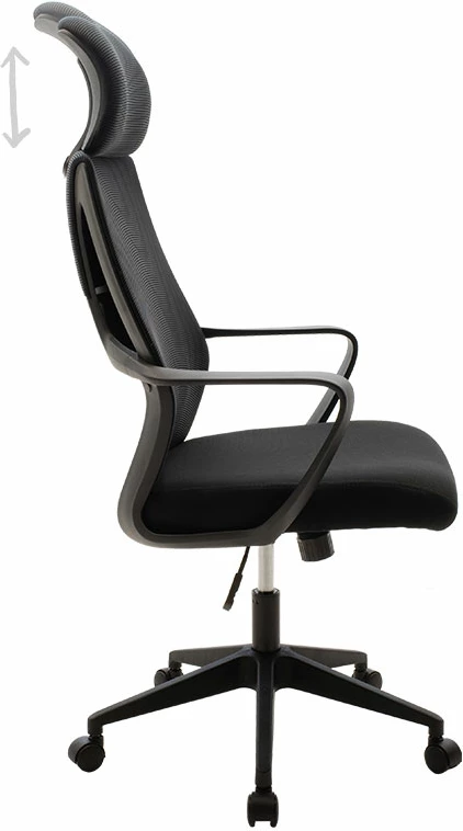 Karrige për zyre Dolphin, e zezë