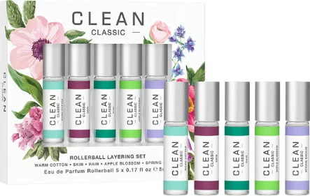 Set Eau de Parfum CLEAN Classic Spring Layering Rollerball Fragrance