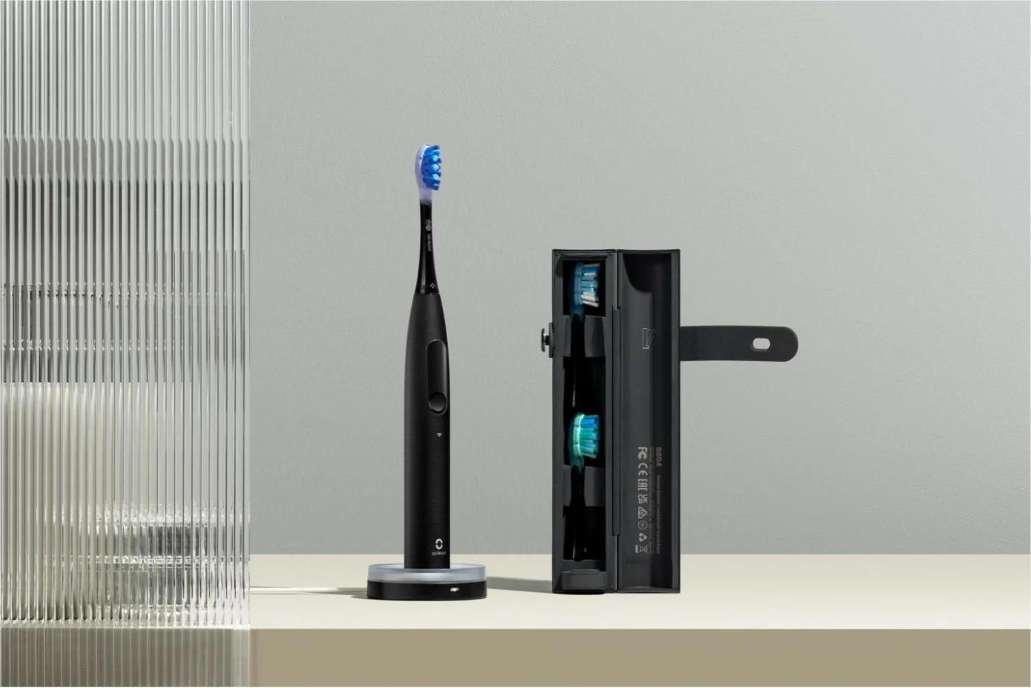Brushë dhëmbësh elektrike Oclean X Ultra 20 Set, AI, Bluetooth/Wi‑Fi, 3 koka, e zezë