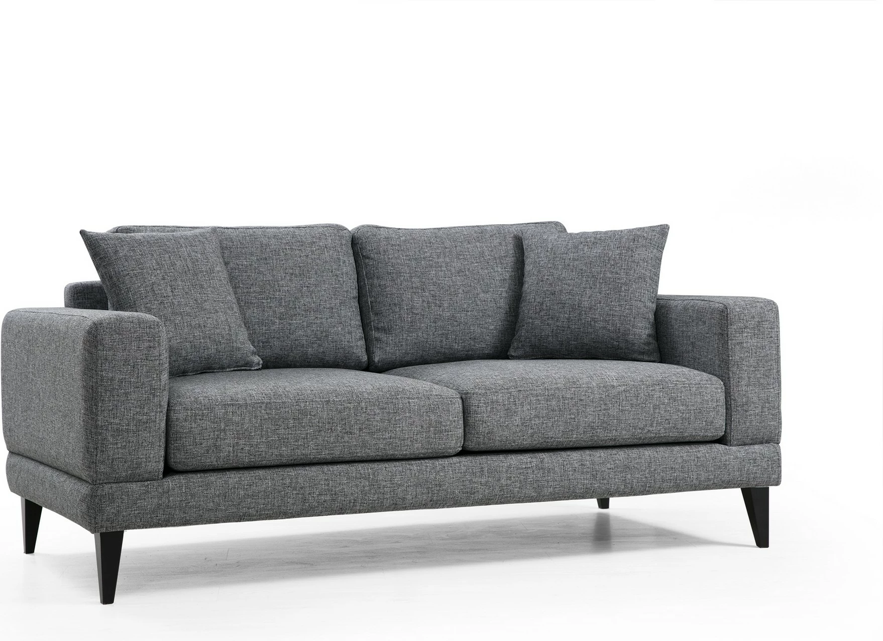 Divan dy ulëshe Atelier del Sofa, nordik, ngjyrë gri e errët