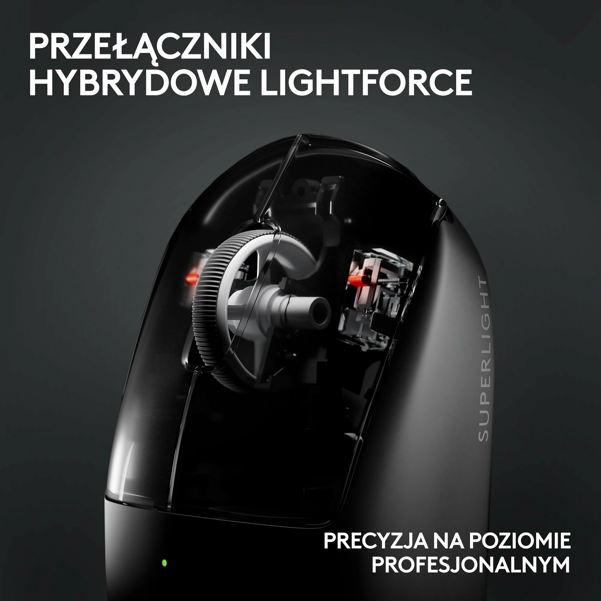 Maus Logitech G PRO X SuperLight 2 910-006638, wireless, 32000 DPI, 60 g, i bardhë