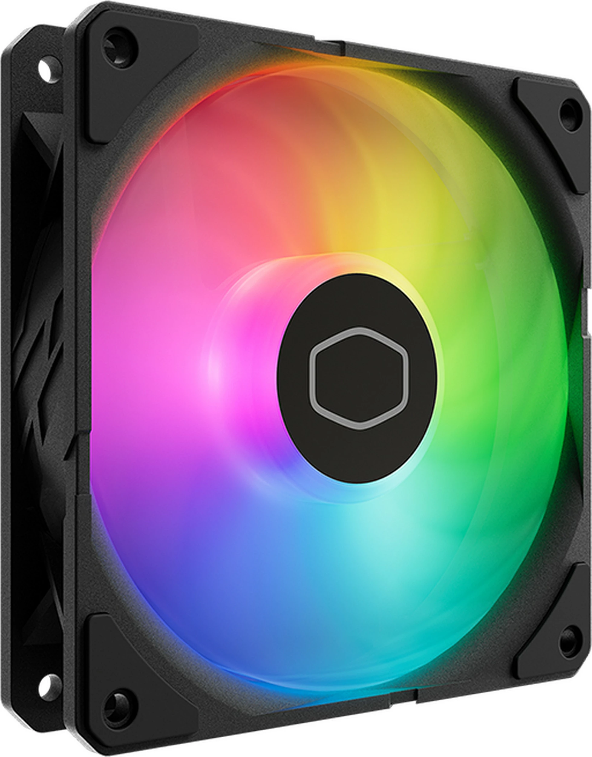 Ventilator për kasë Cooler Master SickleFlow Edge 120 ARGB, 120mm, PWM 4-pin, i zi