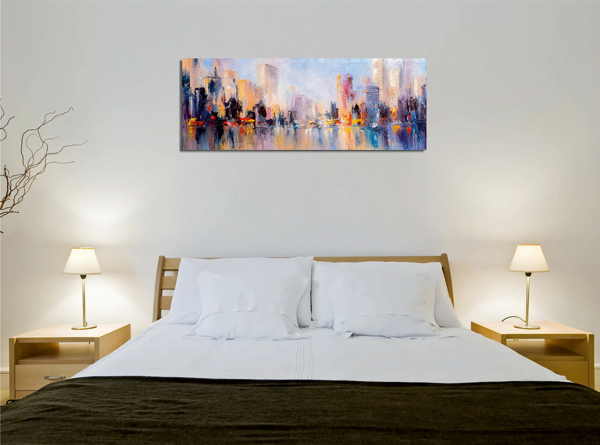 Pikturë dekorative në kanavacë, shumëngjyrëshe, PC299, 30x80cm