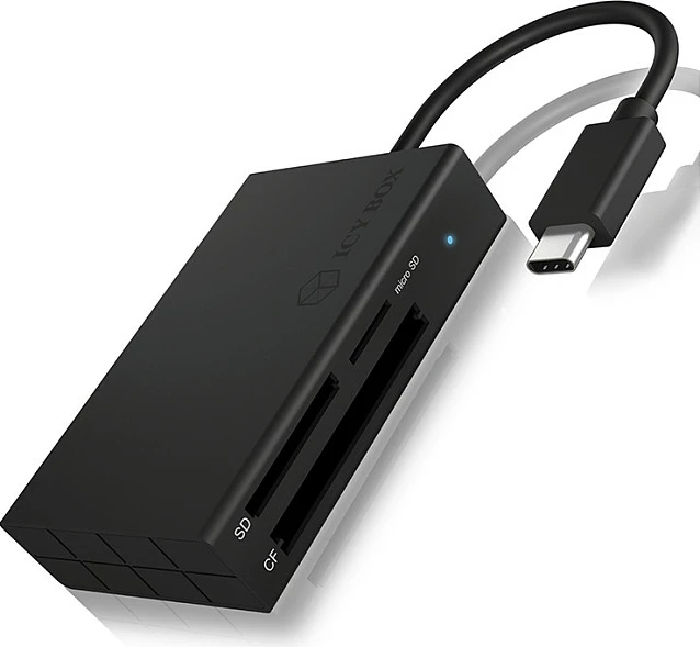 Adapter lexues kartelash ICY BOX, USB-C, SD/microSD/CF, USB 3.2 Gen 1, i zi