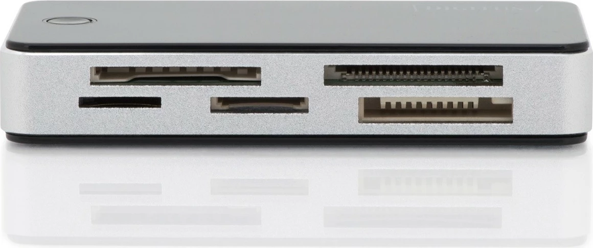 Lexues kartelash Digitus DA-70330-1, 5 porta USB 3.0, i zi-argjendtë