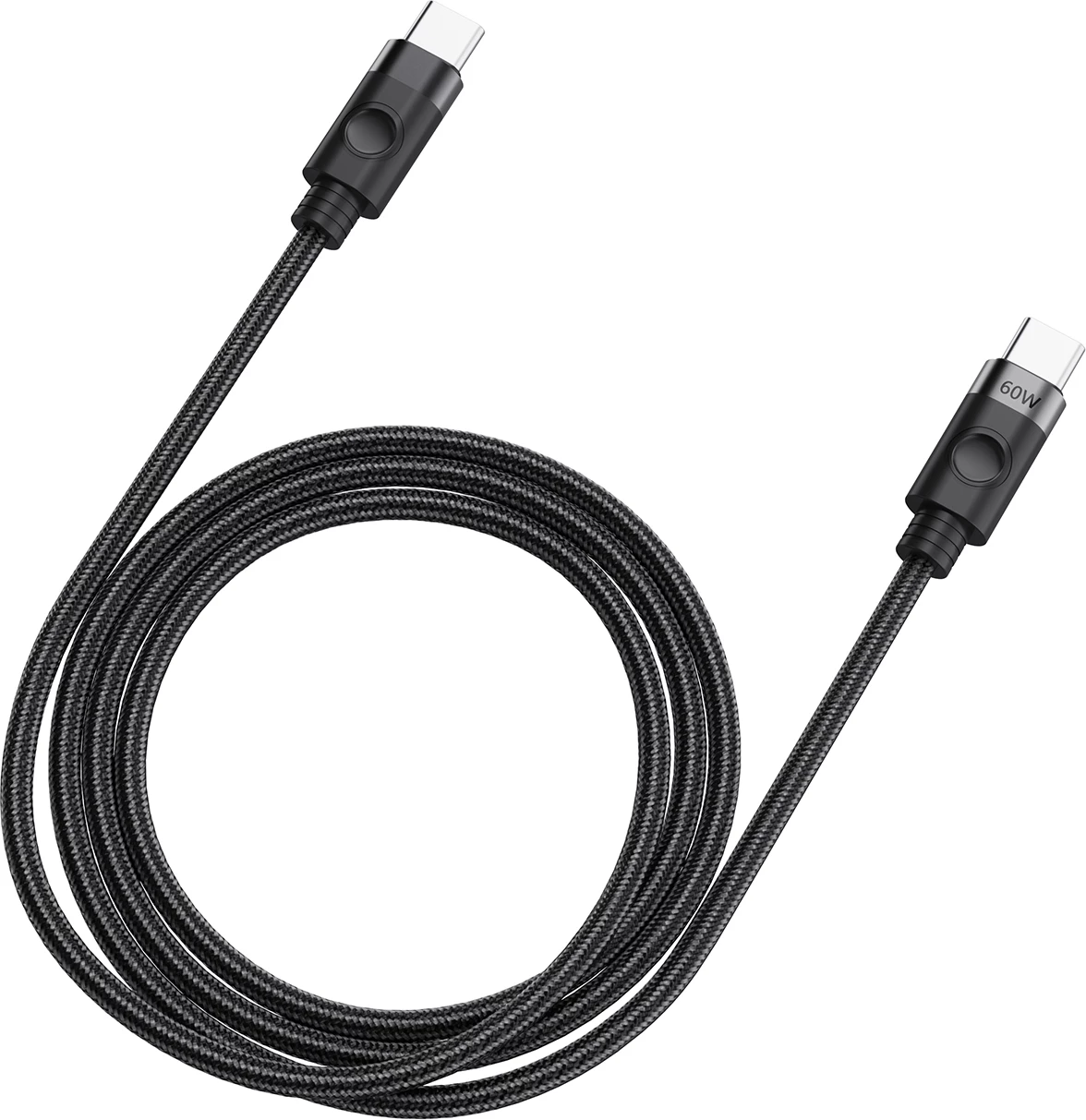 Kabllo Orico CDX, USB-C në USB-C, 1m, 60W, e zezë