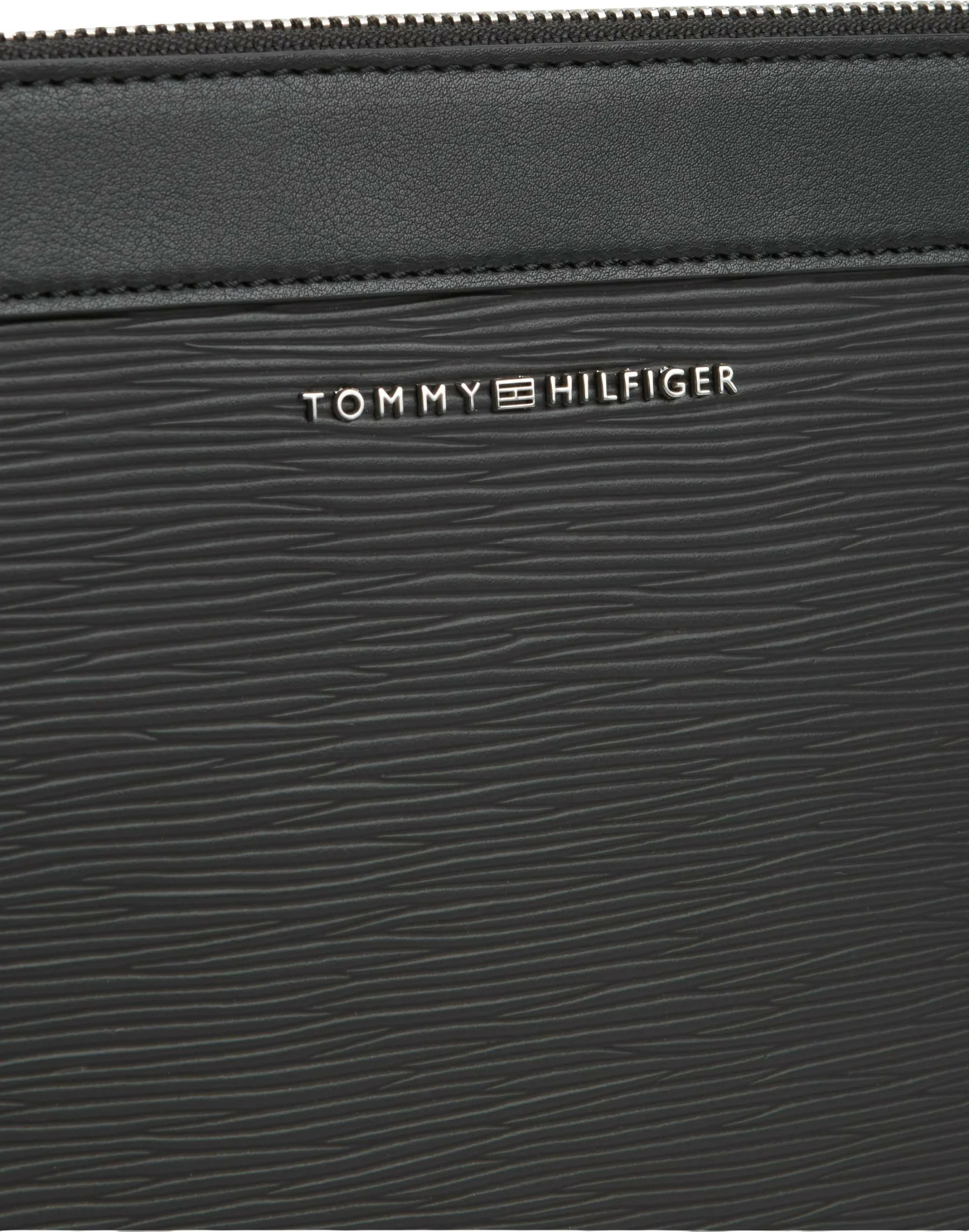Çantë pouch Tommy Hilfiger TH Business Saffiano AM0AM14823 për meshkuj, e zezë