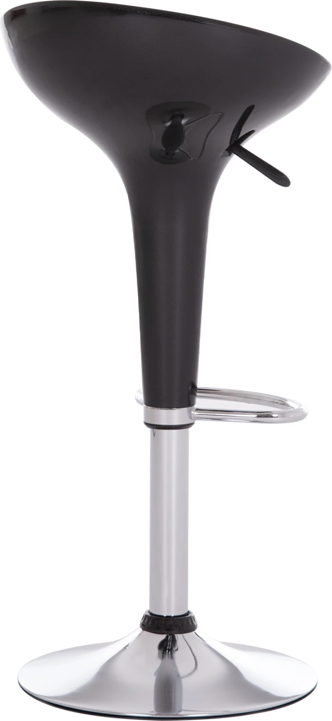 Karrige për bar rrotulluese DAISY, ABS e zezë, 44x38x85cm, set prej 2 copash