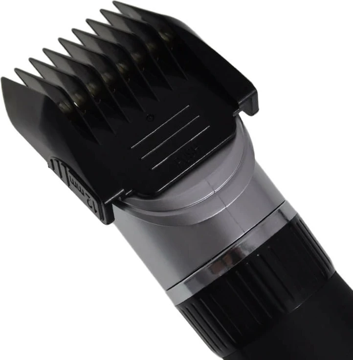 Makine qethëse Eldom MG10U, tehe qeramike, 5 pozicione, 3–12 mm, bateri + rrymë, USB-C, zezë e kuqe