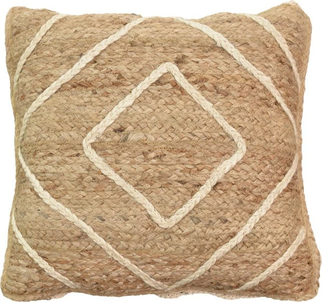 Jastëk dekorativ Teddiens, natyral, 100% jute, 45x45x2.5 cm