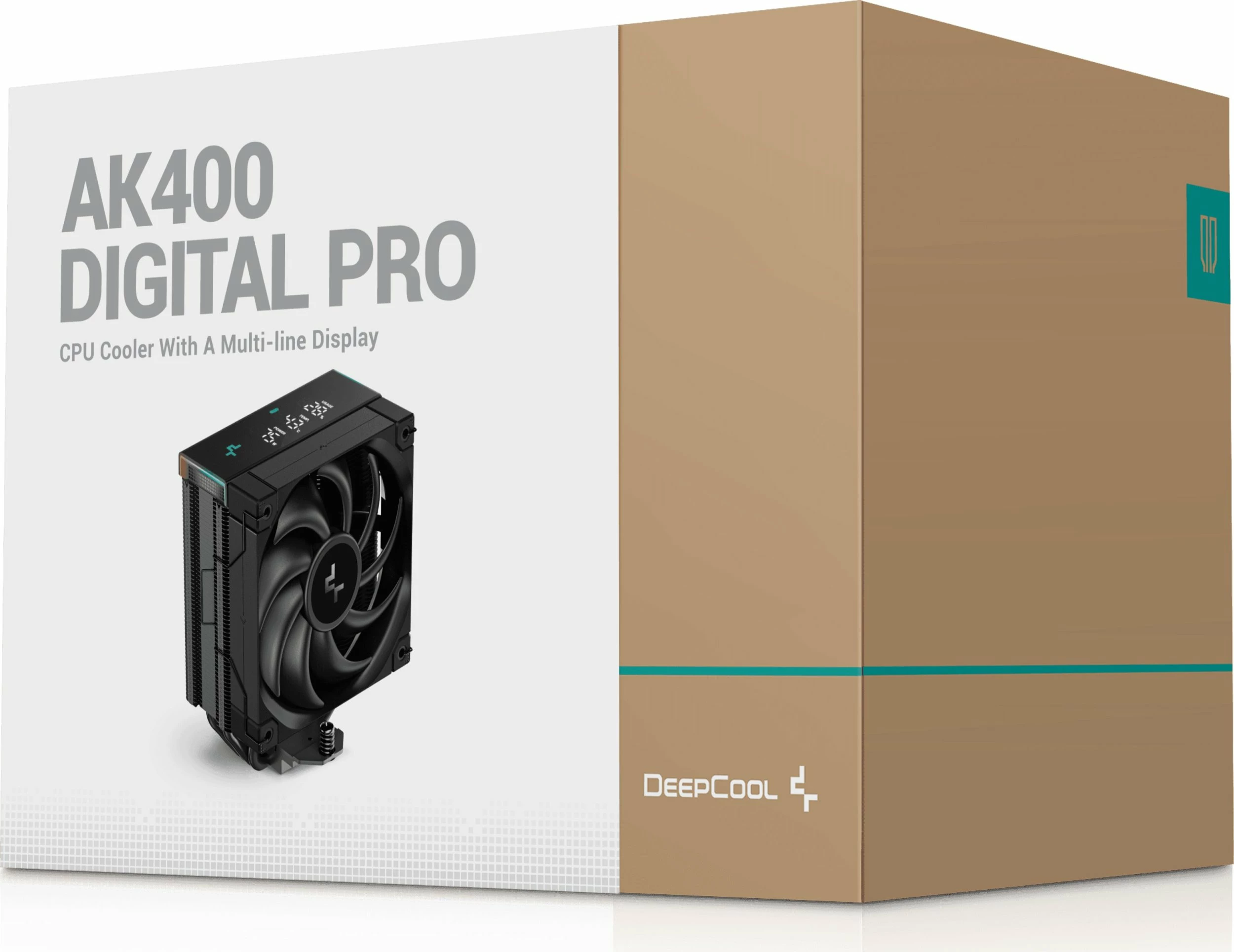 Ftohës CPU Deepcool AK400 Digital Pro (R-AK400-BKAPMN-G) 120 mm, ARGB, ekran digjital, i zi