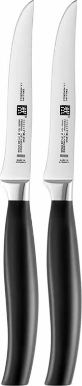 Set thika bifteku ZWILLING Five Star 12 cm, 2 copë, të zeza