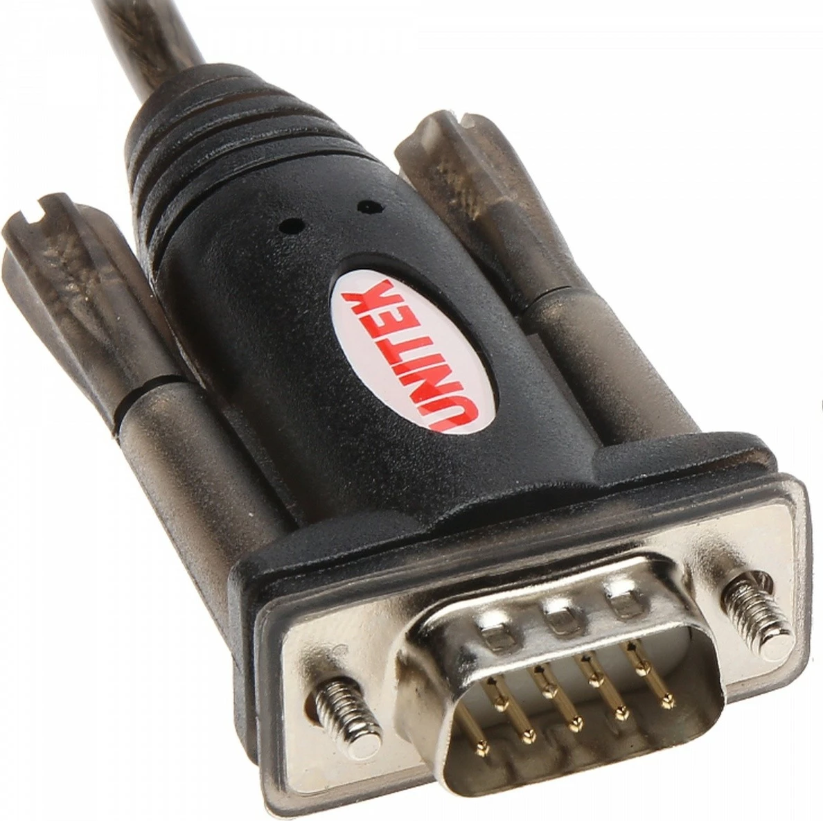 Adapter USB në RS-232 Unitek Y-105A, 1.4m, i zi me adapter DB9F/DB25M