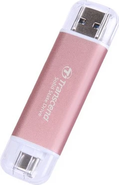 SSD i jashtëm Transcend ESD310P 512GB, USB 10Gbps, Type C/A, rozë
