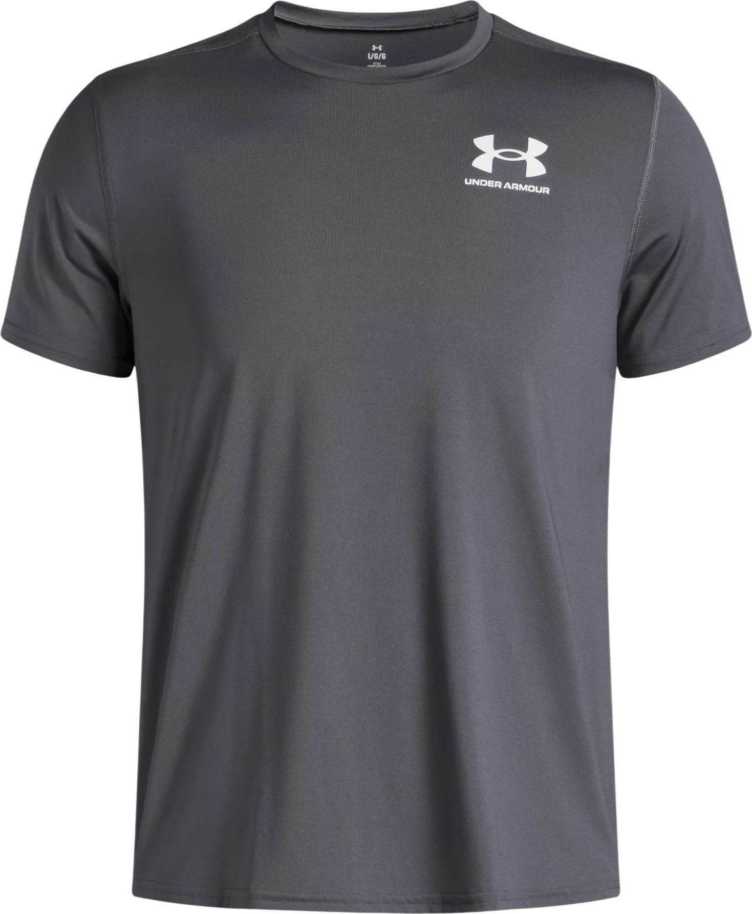 Maicë për meshkuj Under Armour HeatGear Fitted SS 6000939, gri-bardhë