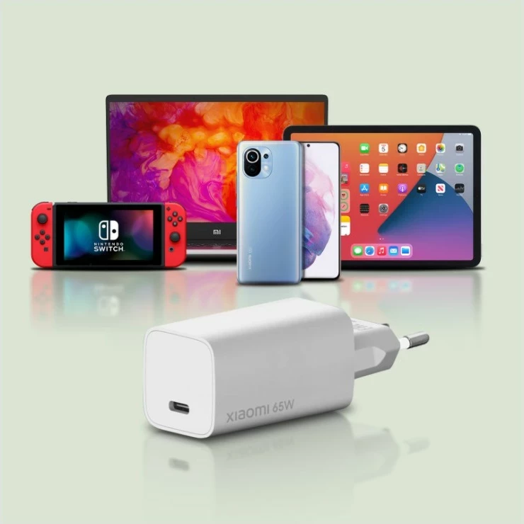 Karikues Xiaomi Mi Charge Type-C Fast Charge 65W, i bardhë