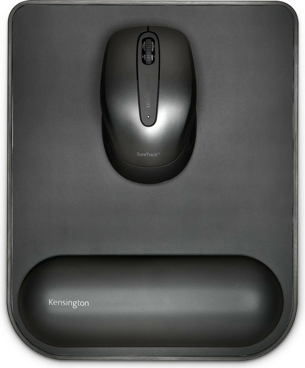 Mauspad Kensington ErgoSoft me mbështetje dore, i zi, për maus standard