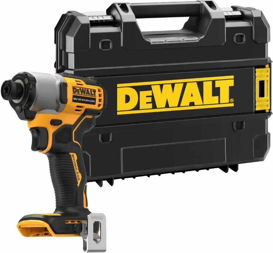 Vijaçnik udarës DeWalt DCF840NT 18V 1/4\" 192Nm verdhë/zi, me kovçek