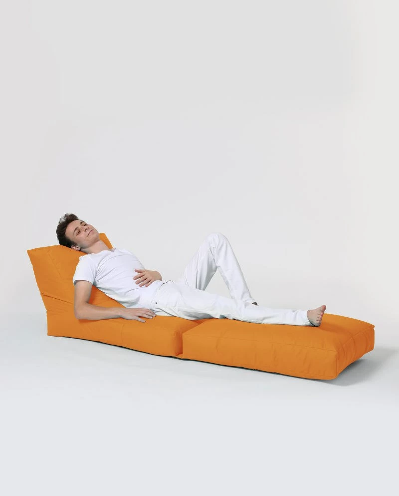Puf kopshti, portokalli, Atelier del Sofa, Siesta Sofa Bed Pouf