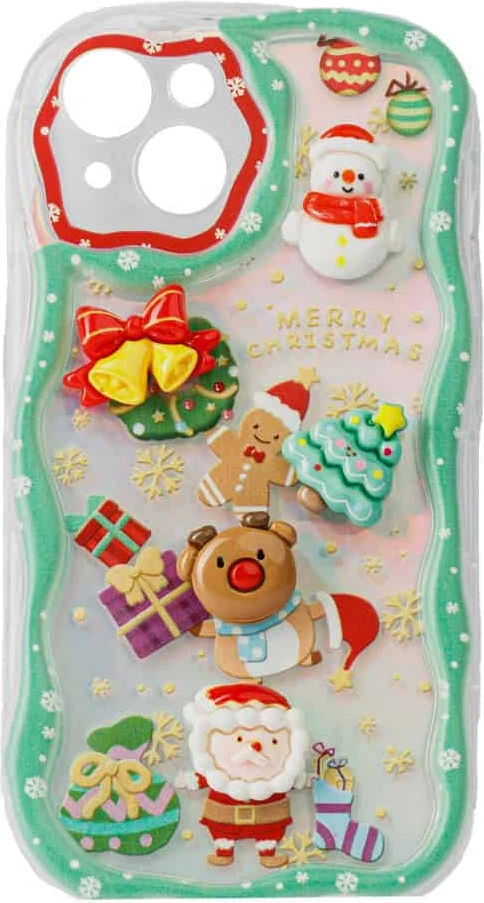 Fotroll për telefon TECH TIME Christmas Edition Green (IP12PROMAX)