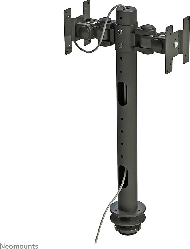 Krah monitori Newstar Neomounts FPMA-D050DBLACK, për 2 ekrane, rregullim lartësie, 10-30 inç, i zi