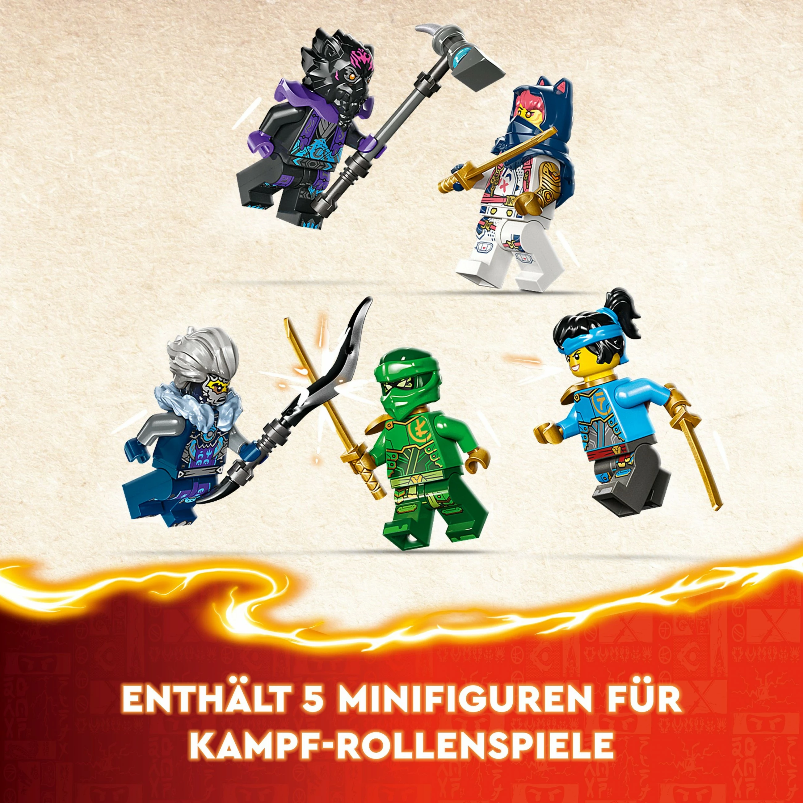 Set ndërtimi LEGO NINJAGO Egalt the Master Dragon 71809, 532 pjesë, multingjyrësh