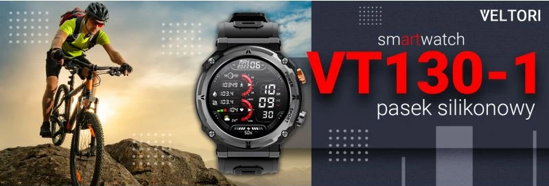 Smartwatch VELTORI për meshkuj, e zezë