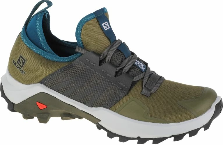 Këpucë për meshkuj Salomon Madcross për turizëm dhe aktivitete në natyrë, ngjyrë jeshile