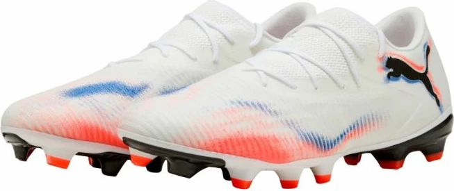 Atlete futbolli Puma për meshkuj, të bardha-portokalli