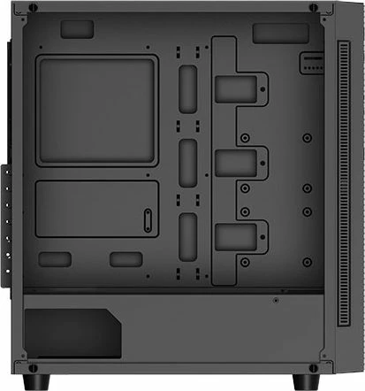 Kasë Deepcool Matrexx 55 Mesh ADD-RGB DP-ATX-MATREXX55-MES, Midi Tower ATX/e-ATX, 4x 120mm ADD-RGB fan, xham i temperuar, e zezë