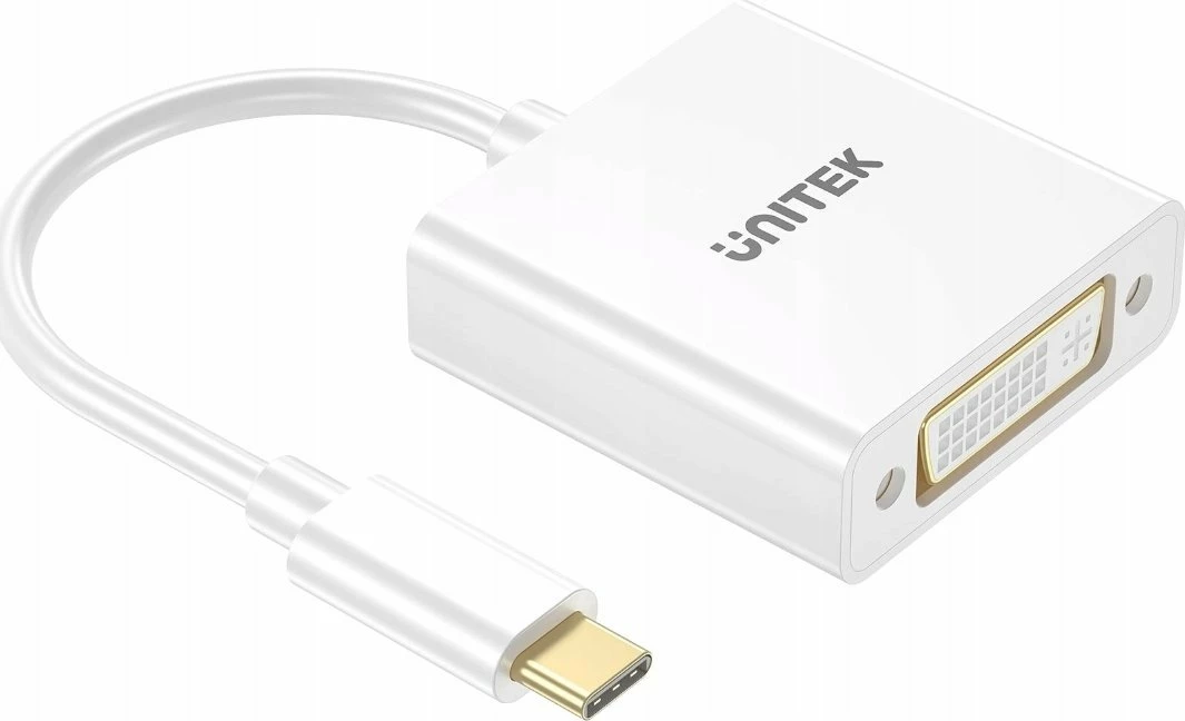 Adapter Unitek V1429A01 USB-C në DVI, 15 cm, i bardhë
