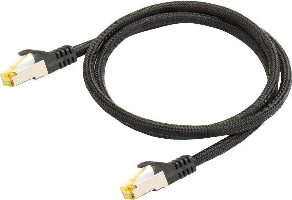 Kabllo rrjeti Ethernet PYTHON Series Cat7, 7.5m, S/FTP, RJ45, e zezë