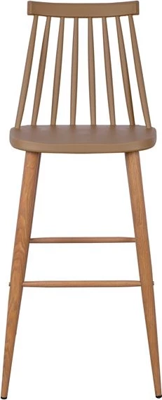 Karrige për bar Vanessa, ngjyrë kapuçino, 43x49x107 cm, set prej 2 copë