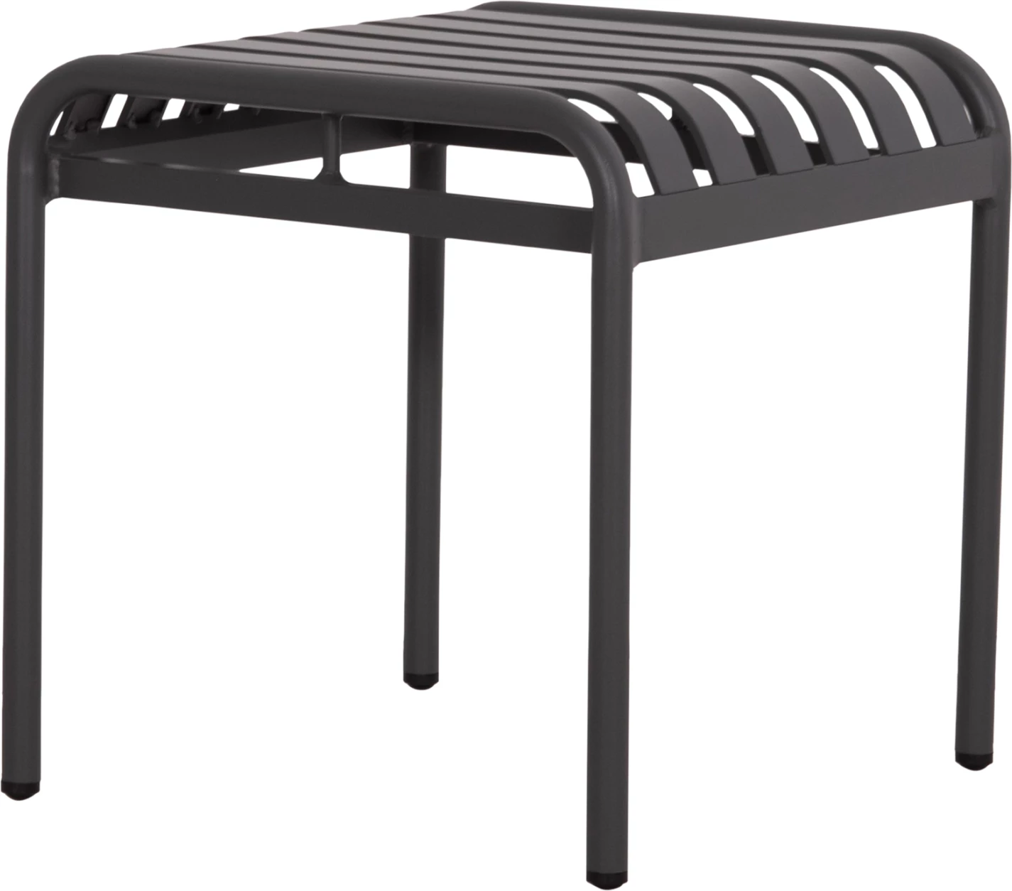 Stool i shkurtër alumini RACHEL, ngjyrë gri, FH6340.01, 45x45x46cm