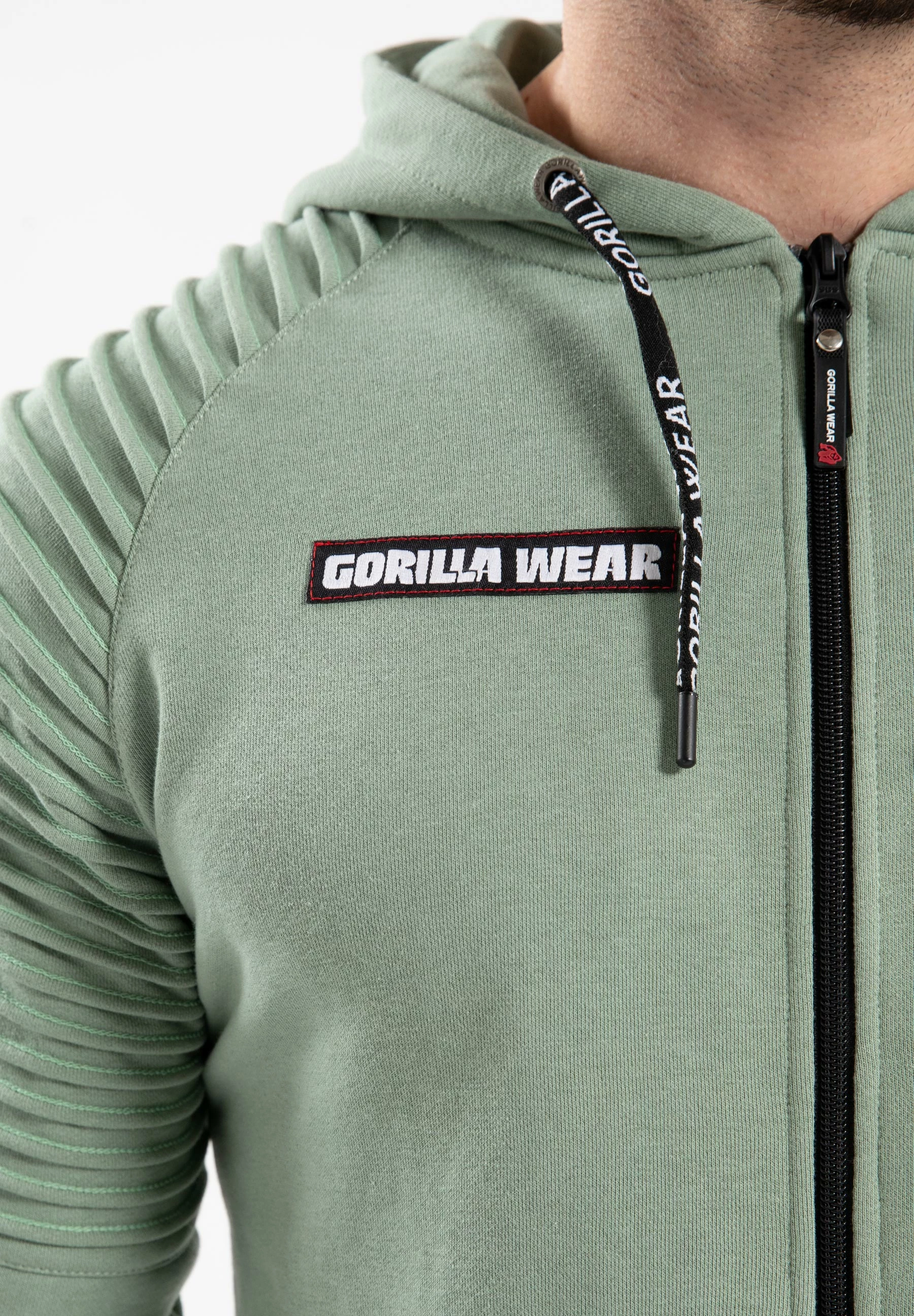 Georgia Zipped Hoodie - Green [Madhësia: 2XL]